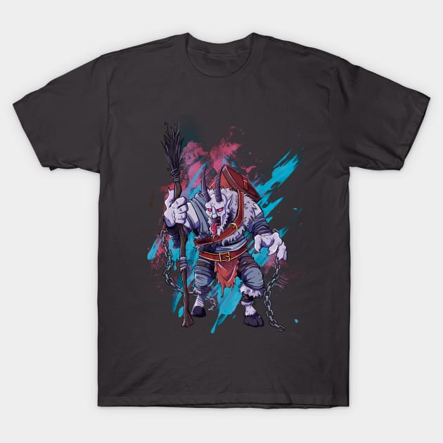 Krampus is Coming to the Town T-Shirt by noturnastudios